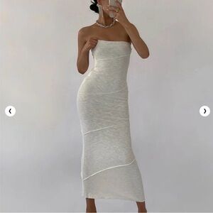 Princess Polly White Oscar Midi Dress